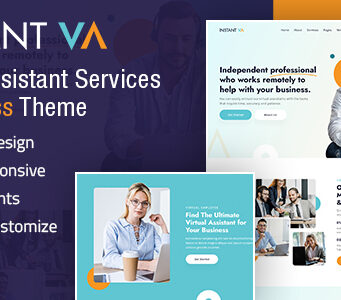Sofortige VA | WordPress-Layout für den virtuellen Assistenten