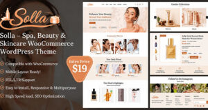 Solla – Spa-, Beauty- und Hautpflege-WooCommerce-WordPress-Vorlage