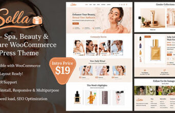 Solla – Spa-, Beauty- und Hautpflege-WooCommerce-WordPress-Vorlage