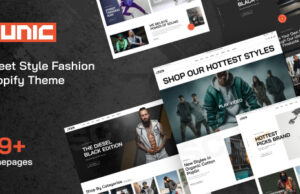 Sunic – Shopify-Vorlage für Streetstyle-Mode