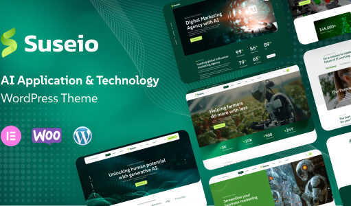 Suseio – WordPress-Layout für KI-Anwendungen und -Technologie