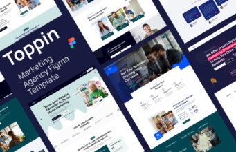 Toppin – Figma-Vorlage für Marketingagentur