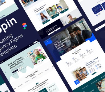 Toppin – Figma-Vorlage für Marketingagentur