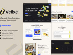 Velixe – Software & Apps Showcase Elementor Template Kit