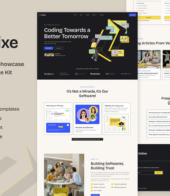 Velixe – Software & Apps Showcase Elementor Template Kit