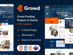 WACHSEN || HTML-Vorlage für Crowdfunding und Wohltätigkeit