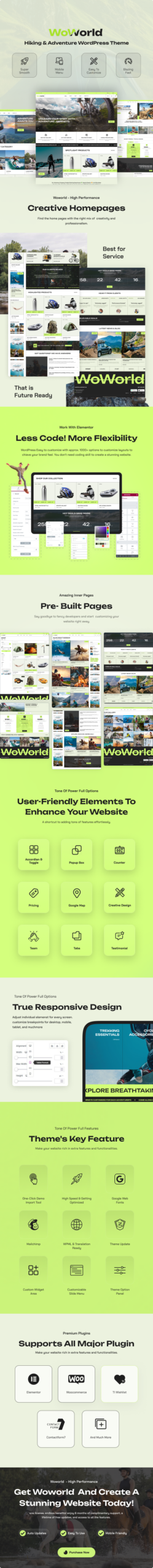 Woworld – WordPress-Layout für Wandern und Abenteuer