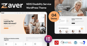 Zaver – NDIS Elderly & Disability Service WordPress-Layout