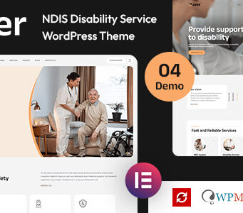 Zaver – NDIS Elderly & Disability Service WordPress-Layout