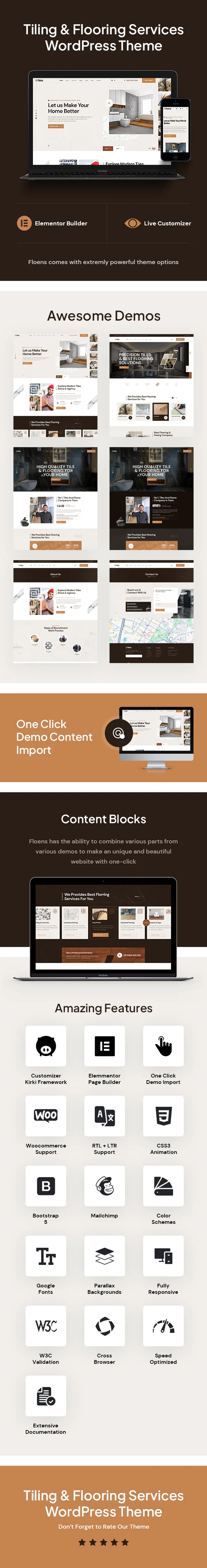 Floens – Fliesen- und Bodenbelagsdienste WordPress-Theme – 1