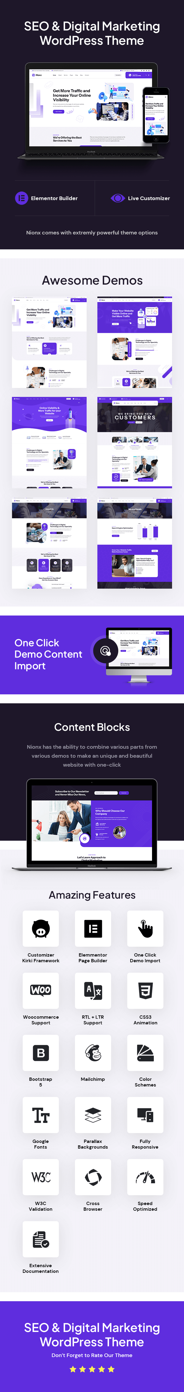 Nionx – WordPress-Theme für SEO und digitales Marketing