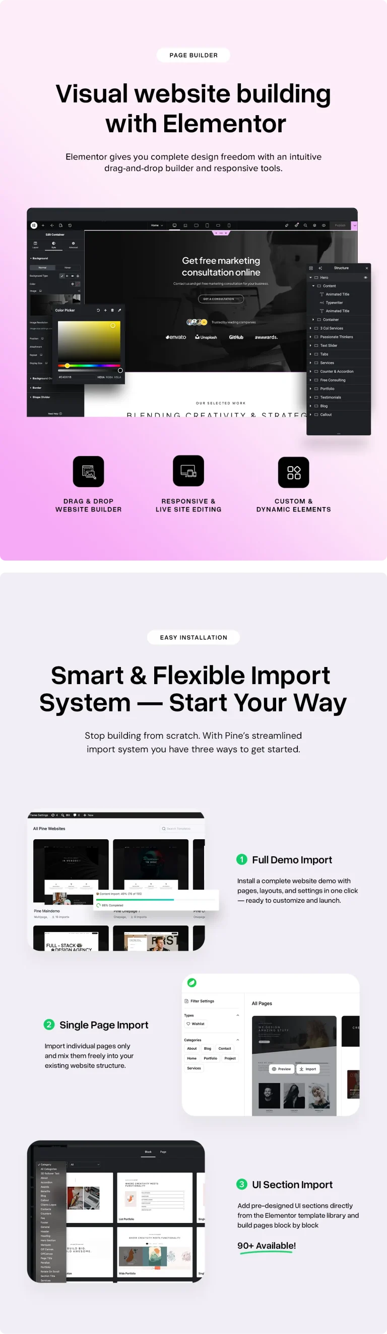 Pine – Elementor Creative Agency & Portfolio WordPress Theme – 4