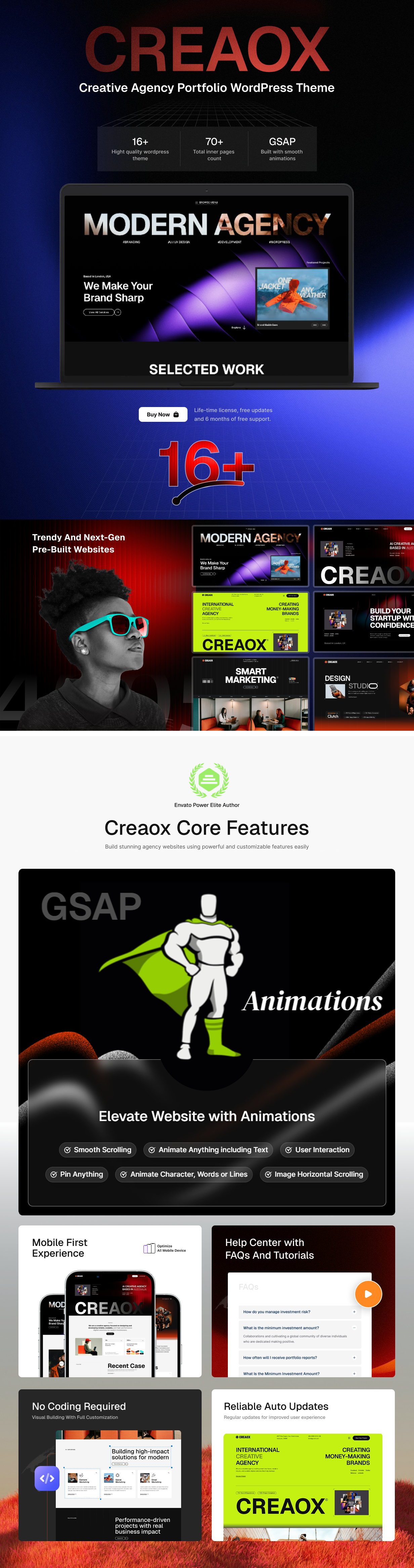 Creaox – Kreativagentur-Portfolio-WordPress-Theme – 1