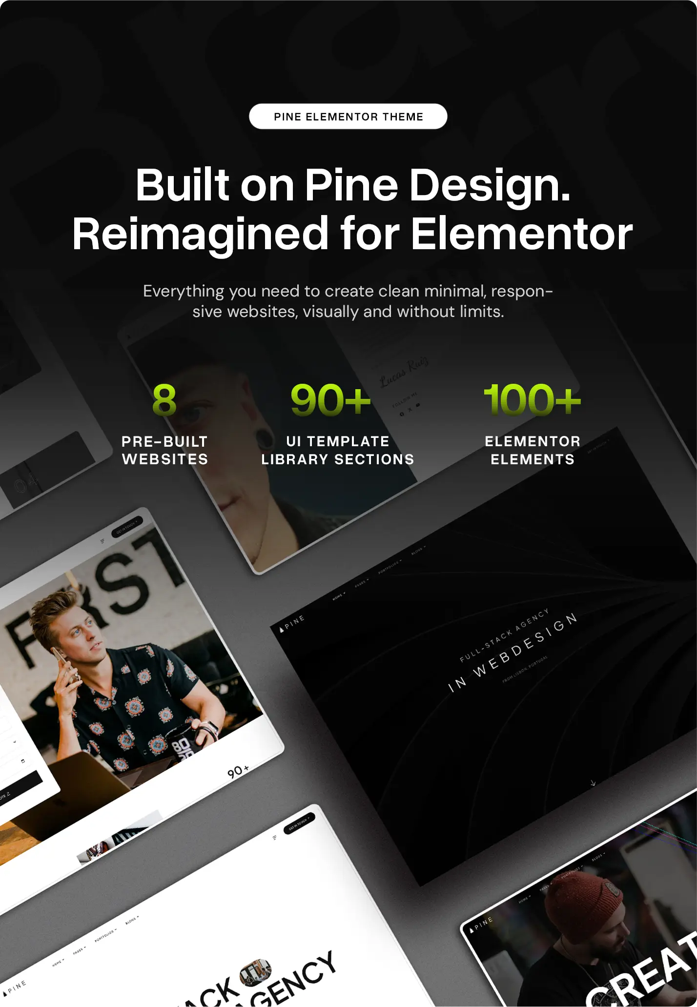 Pine – Elementor Creative Agency & Portfolio WordPress Theme – 1