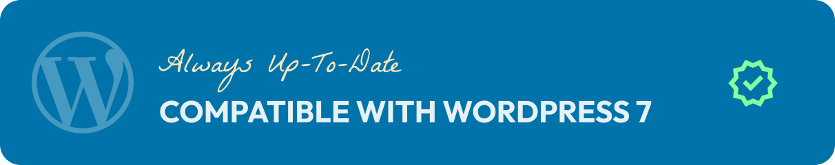Kompatibel mit der neuesten WordPress-Version