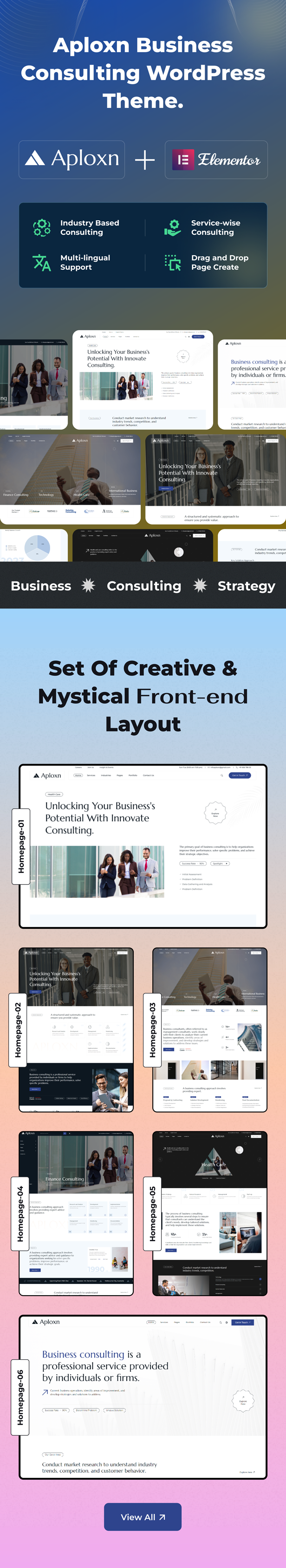 Aploxn – WordPress-Theme für Unternehmensberatung – 1