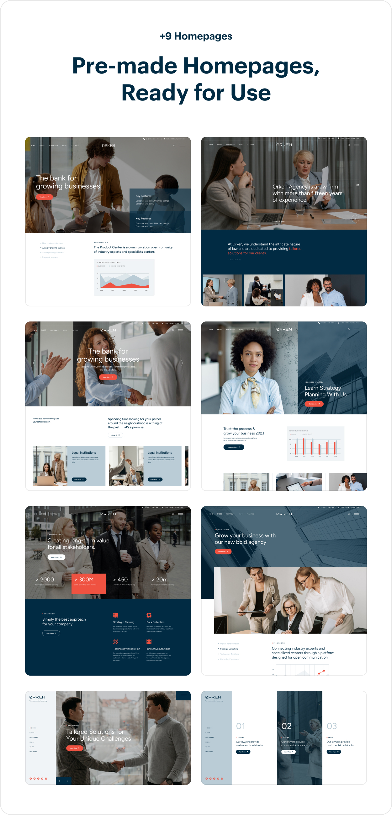 Orken - Business Consulting and Corporate Theme WordPress Theme