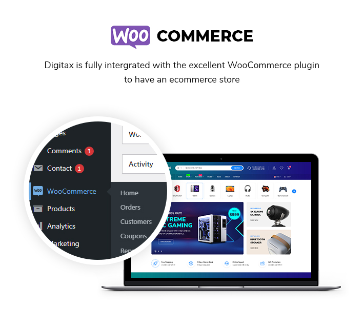 Digitax – Elementor Digital Store WooCommerce WordPress Theme