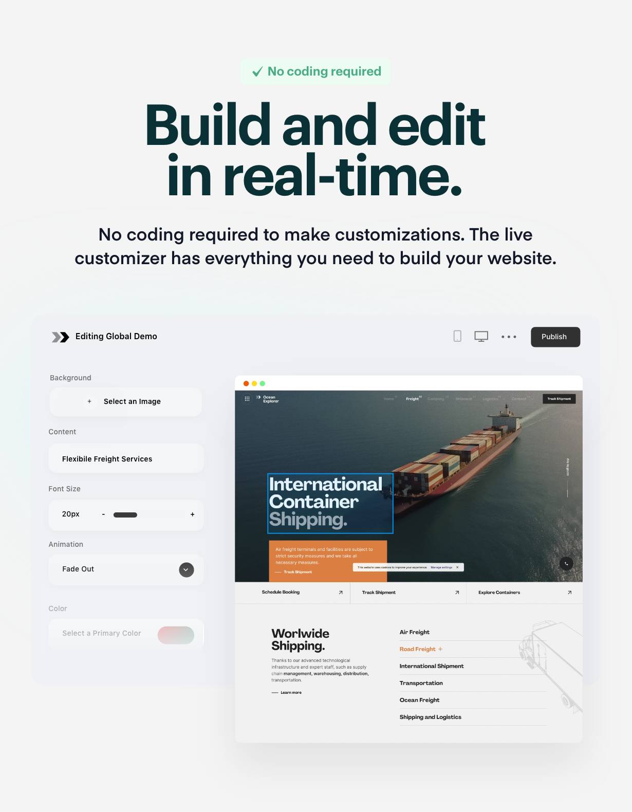 LogisticsHub – WordPress-Theme für Logistik und Transport – 1