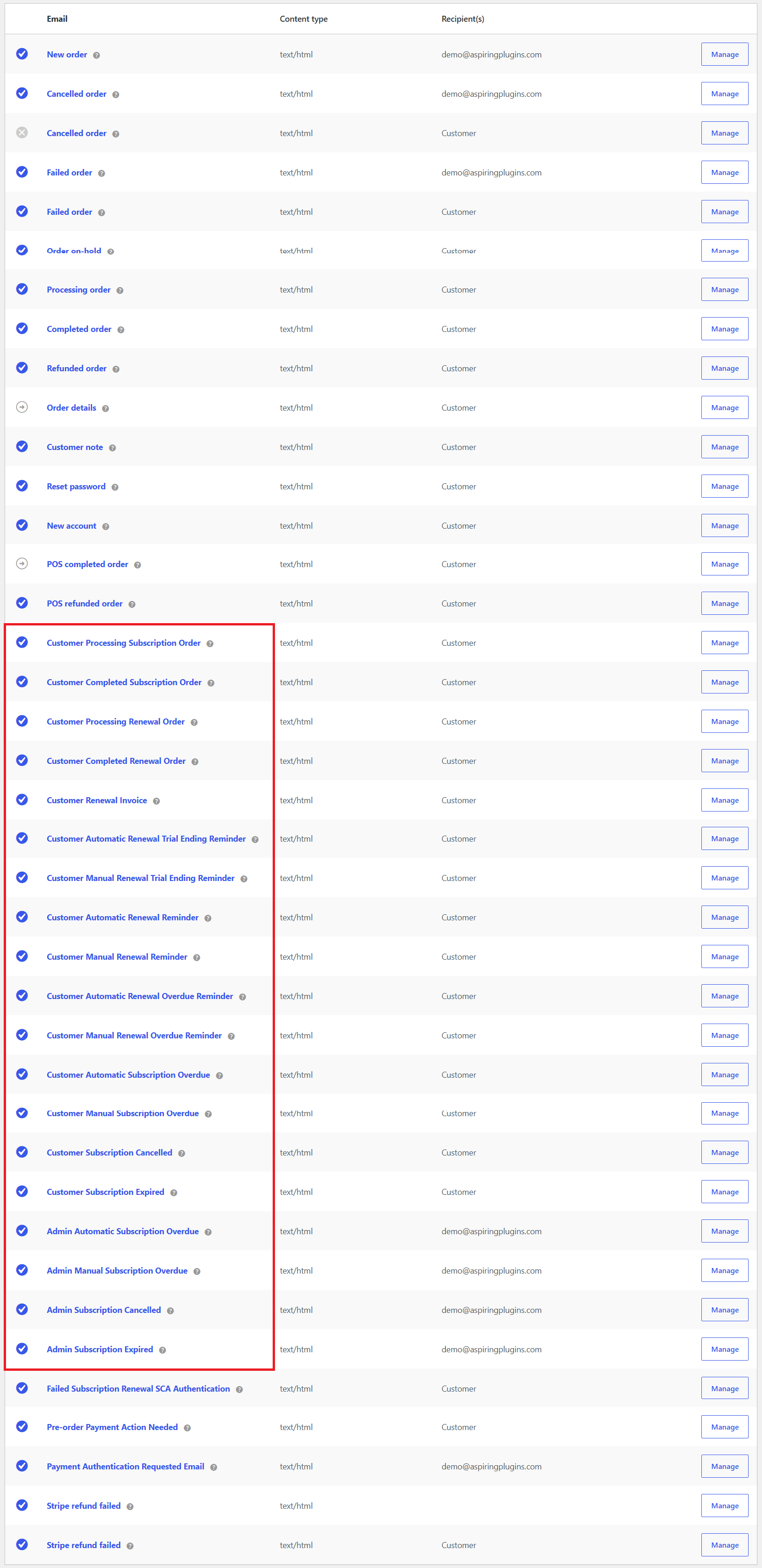 WooCommerce-Abonnements und wiederkehrende Zahlungen – 19