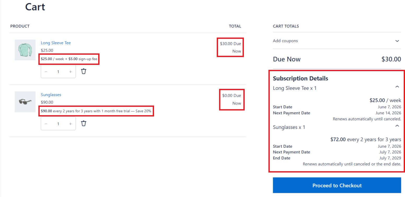 WooCommerce-Abonnements und wiederkehrende Zahlungen – 13