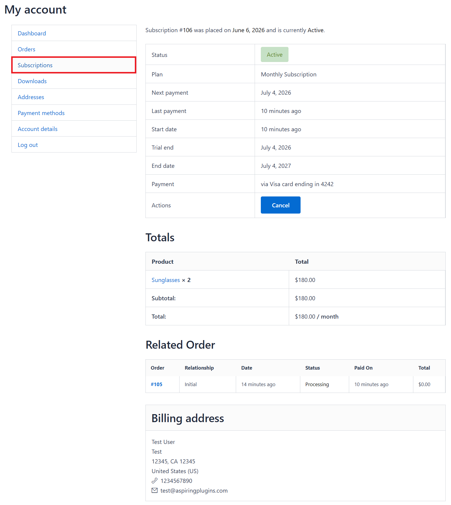 WooCommerce-Abonnements und wiederkehrende Zahlungen – 15