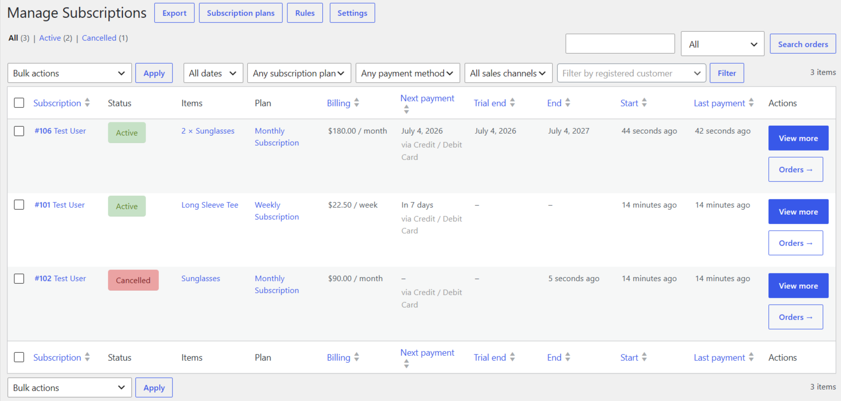 WooCommerce-Abonnements und wiederkehrende Zahlungen – 16