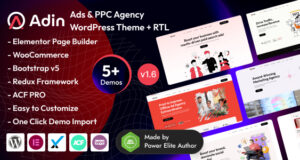 Adin – WordPress-Vorlage für Werbe- und PPC-Marketingagentur