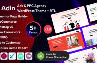 Adin – WordPress-Vorlage für Werbe- und PPC-Marketingagentur