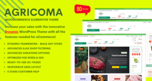 Agricoma – Organic Food Grocery Store WooCommerce Vorlage