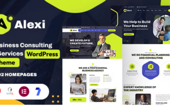 Alexi – Mehrzweck-WordPress-Vorlage für Unternehmensberatung und -dienstleistungen
