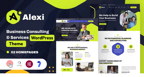 Alexi – Mehrzweck-WordPress-Vorlage für Unternehmensberatung und -dienstleistungen