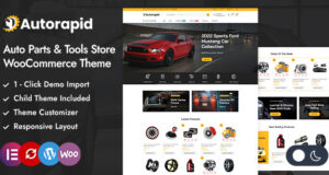 Autorapid – Responsive Layout für den Automobil- und Werkzeugladen Elementor WooCommerce