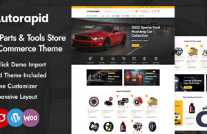 Autorapid – Responsive Layout für den Automobil- und Werkzeugladen Elementor WooCommerce