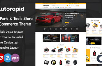 Autorapid – Responsive Layout für den Automobil- und Werkzeugladen Elementor WooCommerce