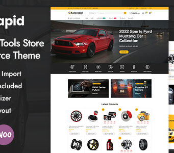 Autorapid – Responsive Layout für den Automobil- und Werkzeugladen Elementor WooCommerce