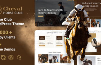 Cheval – WordPress-Vorlage für Pferdeclub und Pferdesport