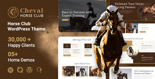 Cheval – WordPress-Vorlage für Pferdeclub und Pferdesport