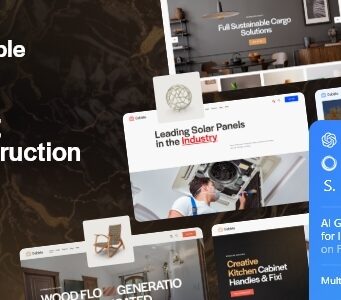 Cobble – WordPress-Template für Bodenbeläge und Bauwesen + Shop und KI
