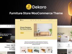 Dekoro – WooCommerce-Layout für Möbelgeschäft