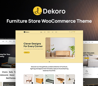 Dekoro – WooCommerce-Layout für Möbelgeschäft