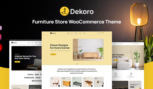 Dekoro – WooCommerce-Layout für Möbelgeschäft
