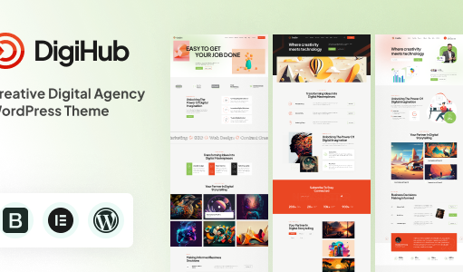 Digihub – WordPress-Layout für digitale Agenturen