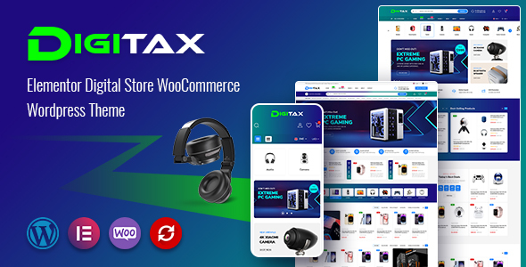 Digitax – Elementor Digital Store WooCommerce WordPress Template