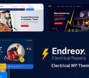 Endreox – WordPress-Template für Elektroreparaturservice