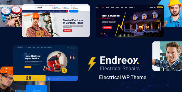 Endreox – WordPress-Template für Elektroreparaturservice