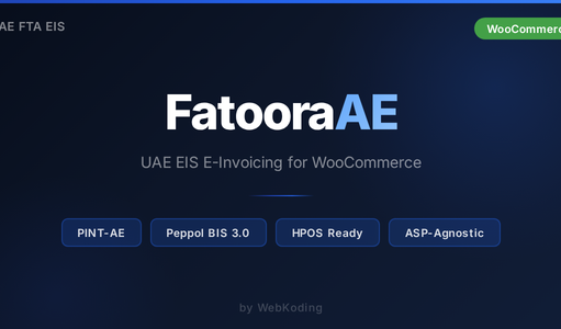 FatooraAE – UAE EIS E-Invoicing für WooCommerce