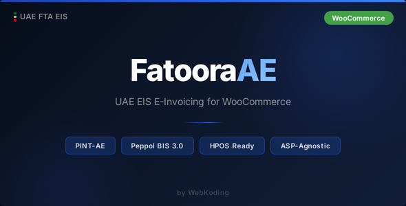 FatooraAE – UAE EIS E-Invoicing für WooCommerce