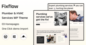 Fixflow – WordPress-Vorlage für Klempner und Heimwerker