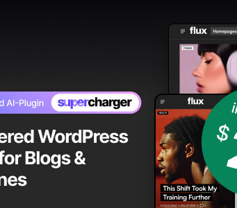 Flux – KI-gestütztes Blog- und Magazin-WordPress-Vorlage
